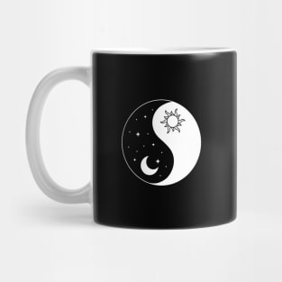 Sun and Moon Yin and Yang Mug